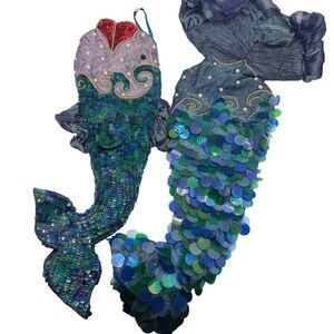 Katherine's Collection Wayne‎ Kelski Mermaid Tail Stocking Holiday Christmas